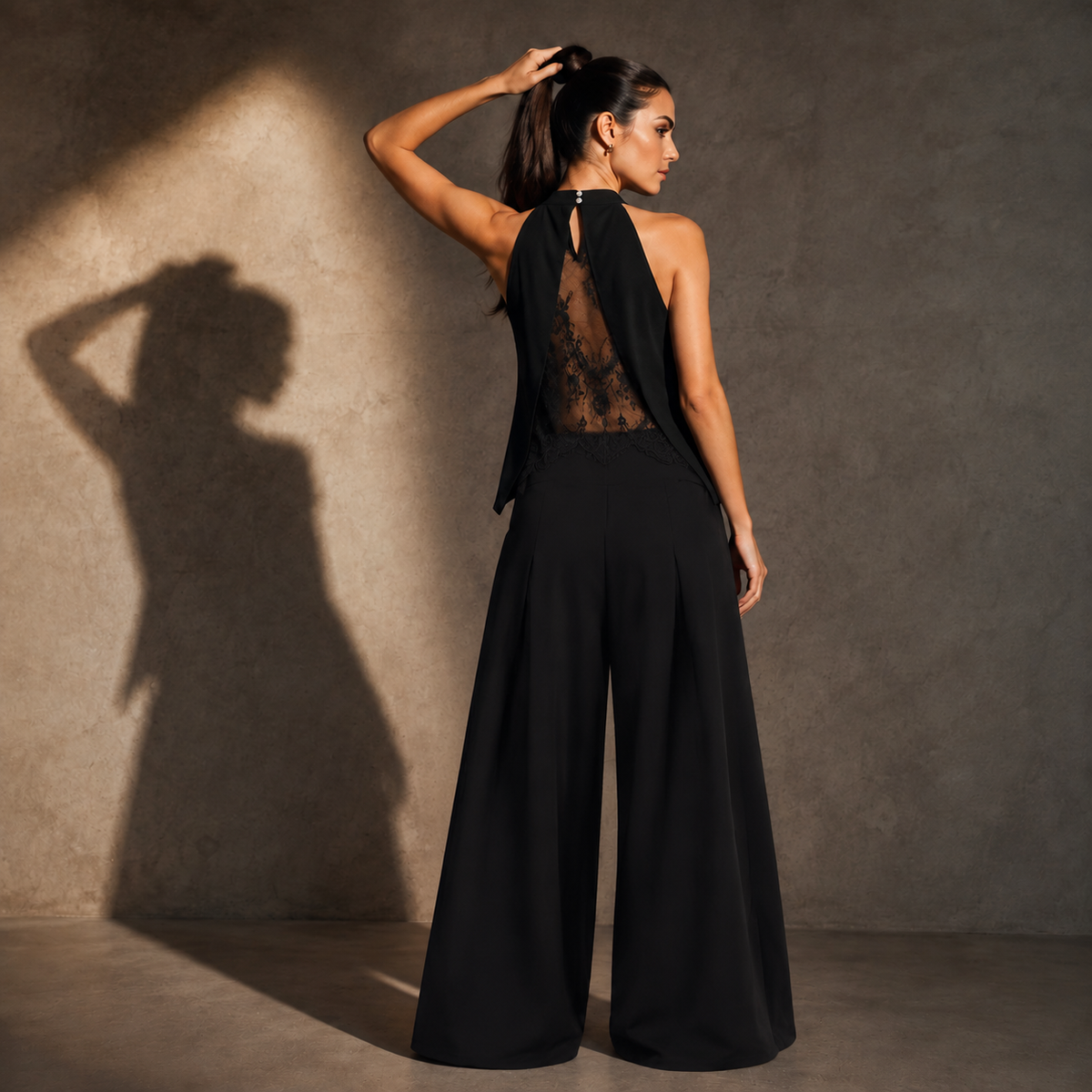 Pantalón Ébano combinado con Blusa Nara